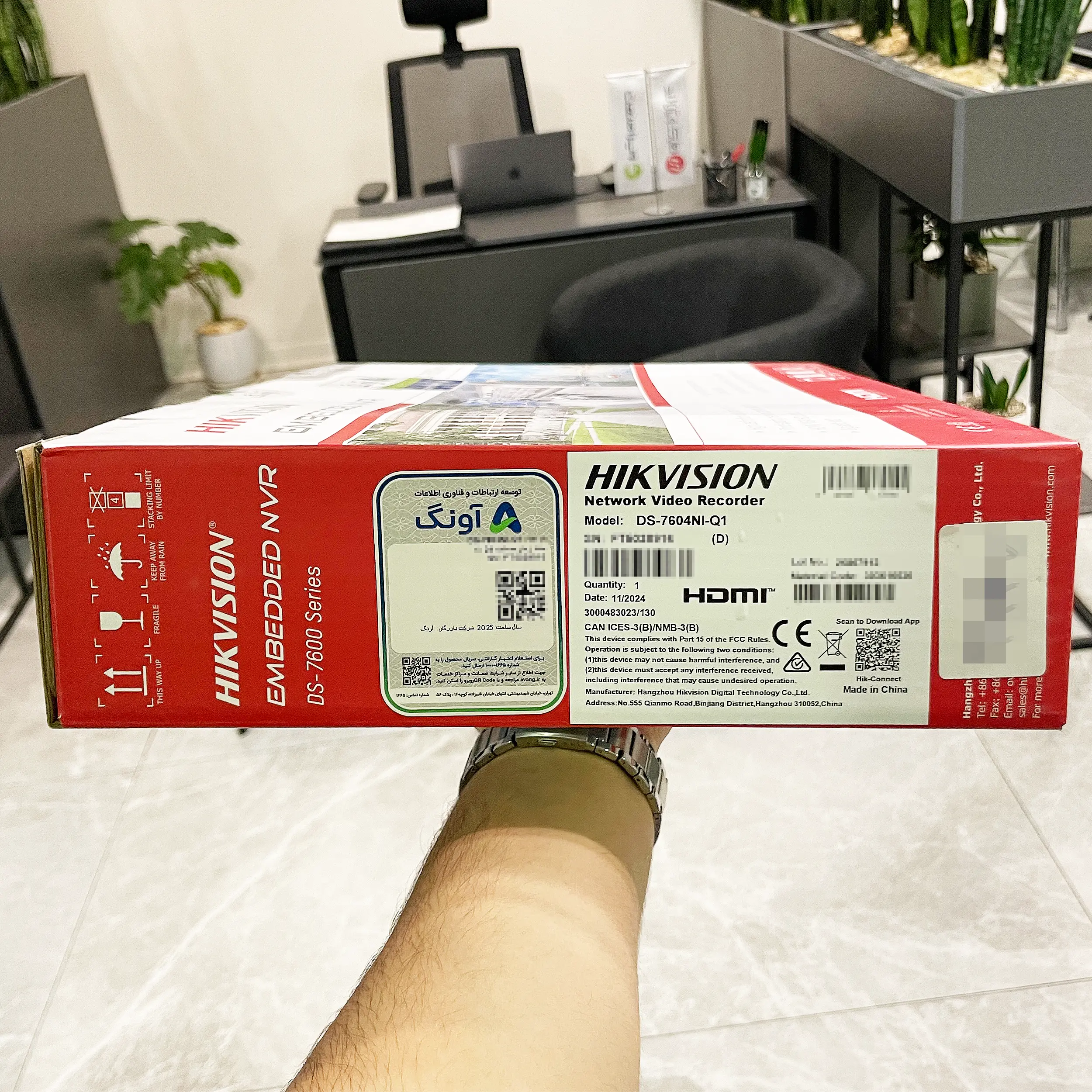 رکوردر (NVR) هایک ویژن DS-7604NI-Q1