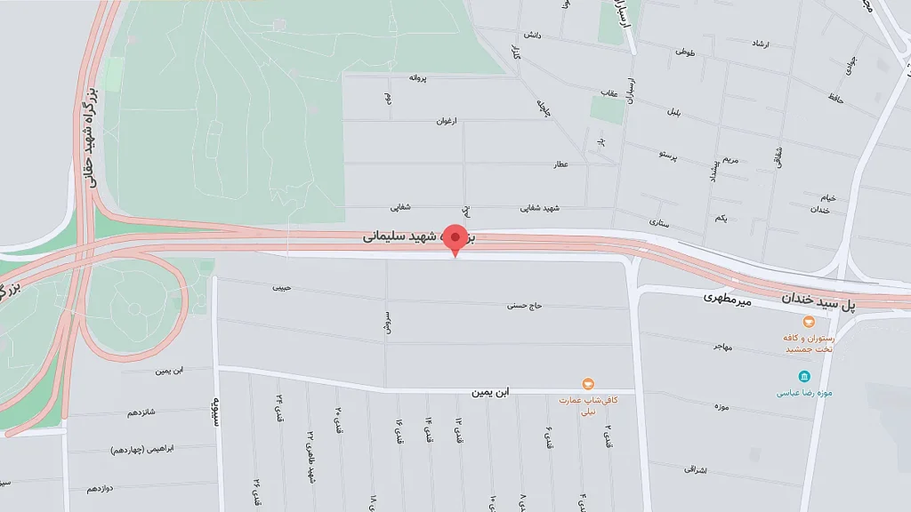 نشانی هایک ویژن لند در نقشه