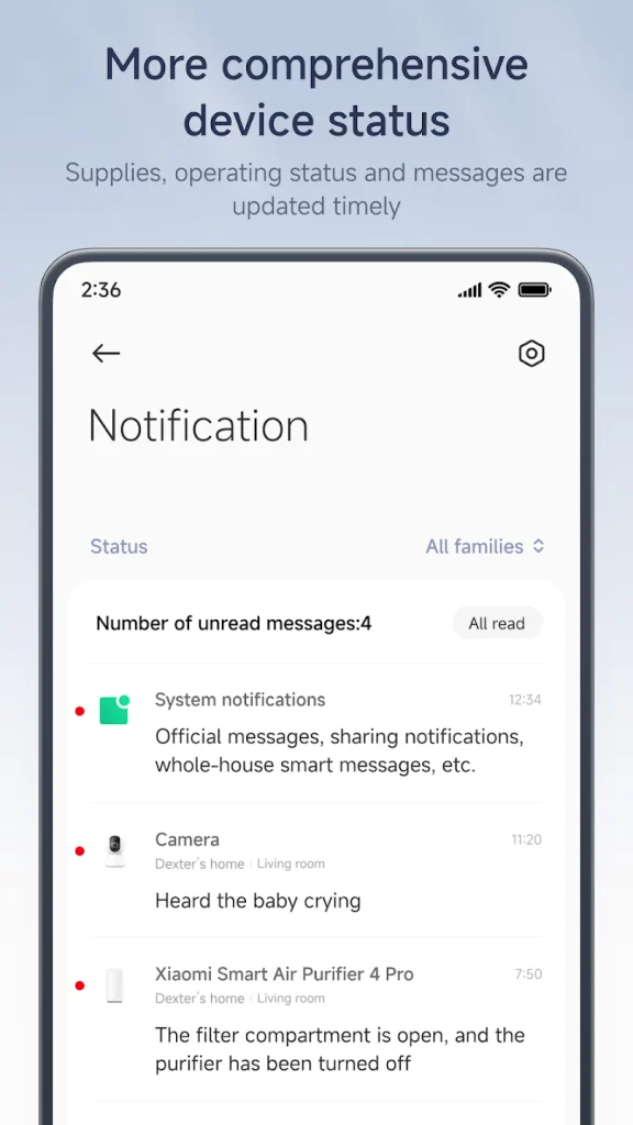نرم افزار Mi Home شیائومی (Xiaomi)
