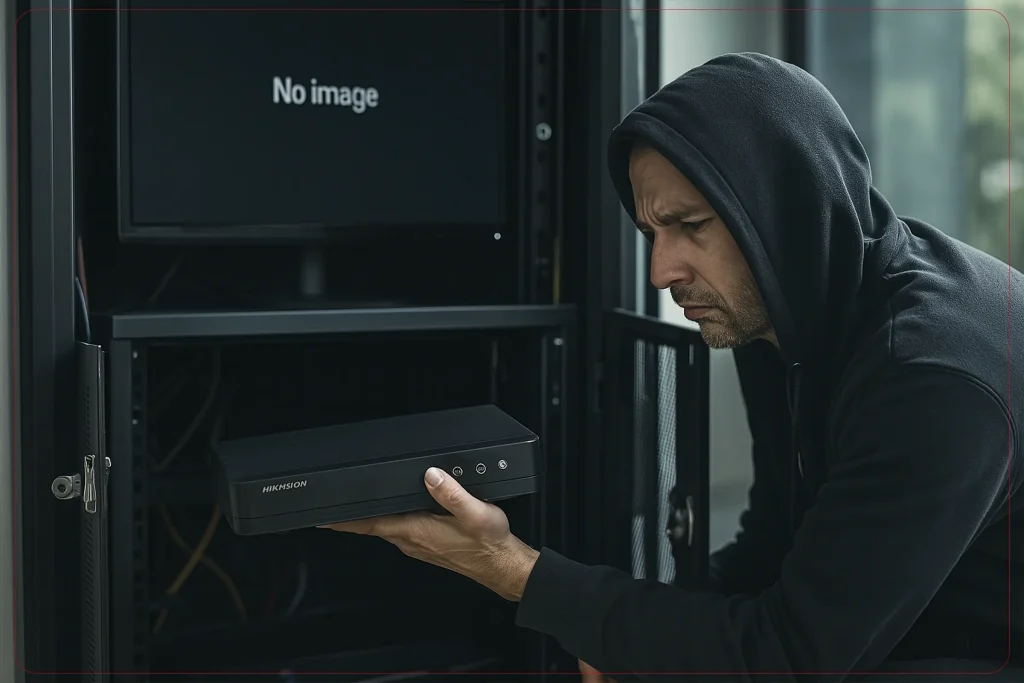 سرقت یا آسیب به دستگاه ضبط (DVR/NVR)