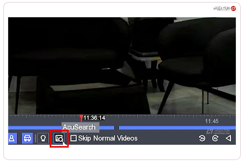 آکوسرچ (AcuSearch) در پلی‌بک DVR/HVR هایک ویژن