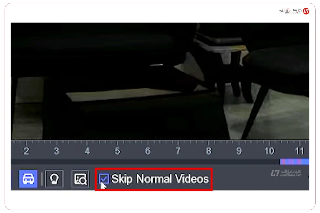گزینه‌ی Skip Normal Videos در پلی‌بک DVR/HVR هایک ویژن