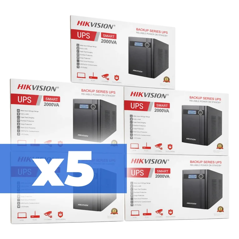 پک 5 عددی یو‌پی‌اس هایک‌ویژن مدل DS-UPS2000-X5
