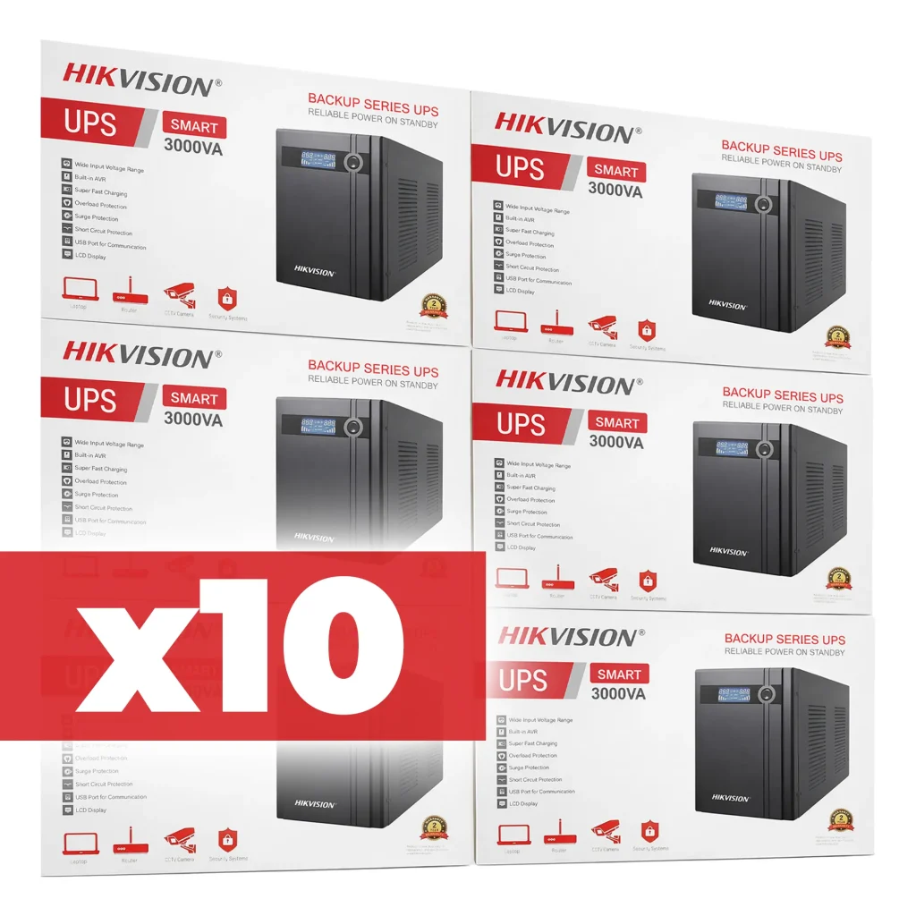 پک ۱۰ عددی یو‌پی‌اس هایک‌ویژن مدل DS-UPS3000-X10